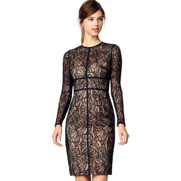 monique lhuillier black lace dress Monique Lhuillier | Dresses | Ml Monique Lhuillier Art Deco Black Lace Dress
